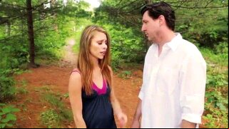 stepFather & stepDaughter sneak away from family picnic to fuck